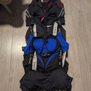 La Senza Sports Bra Set - Black and Blue